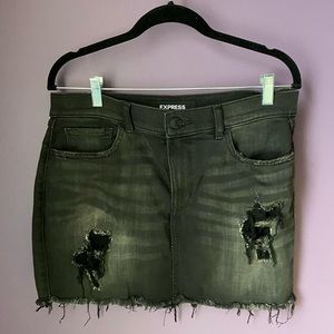 Express | mini skirt black denim